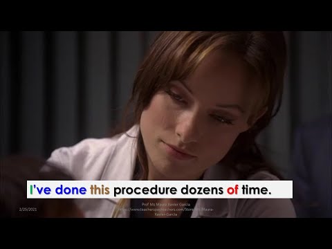 #english #learningwithmovies Health terms & phrases:  procedure