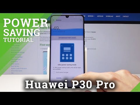 Power Saving Mode in HUAWEI P30 Pro - Battery Saver Tutorial
