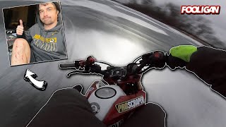 Stunts on the Frozen Lake | Tire Spikes Cut My Leg