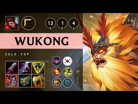 Wukong Top vs Darius - KR Master Patch 25.13
