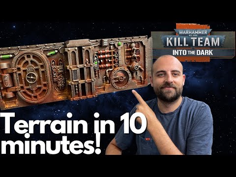Paint Boarding Action Terrain in 10 Minutes! + Kill Team: Soulshackle, Shadowvaults, In To The Dark!