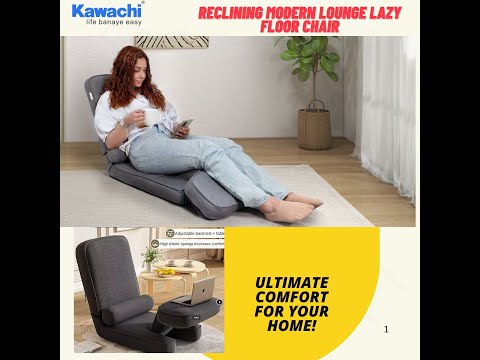 Kawachi Reclining Modern Lounge Lazy Floor Chair..Ultimate Comfort for Your Home!