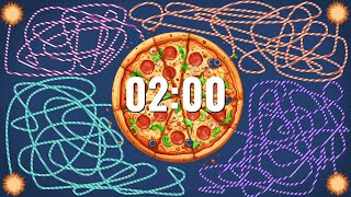 Pizza Timer Bomb 2:00 Minutes - Countdown Timer With Fuses