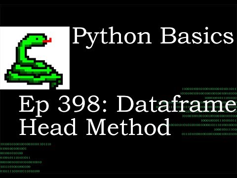Python Basics Pandas Dataframe Head Method