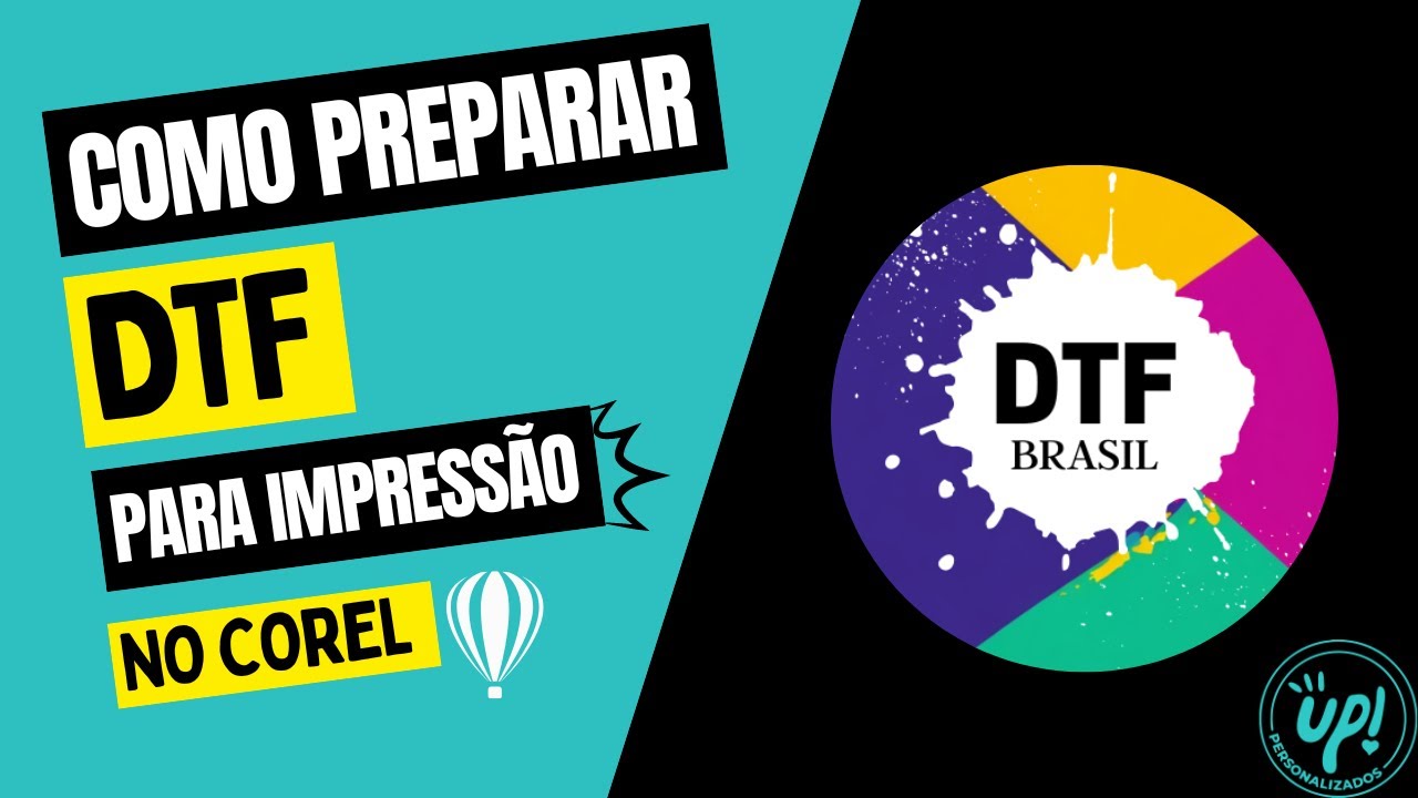 COMO PREPARAR O ARQUIVO PARA IMPRESSÃO DTF (COREL)