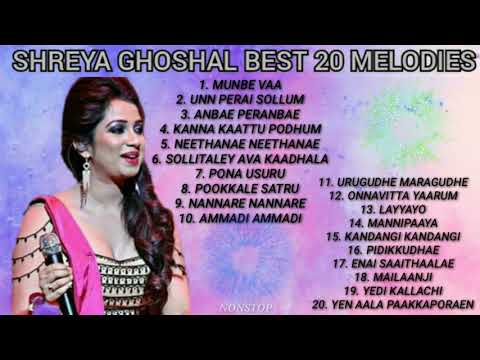 #SHREYA GHOSHAL BEST 20 OF SONGS TAMIL | #NONSTOP|