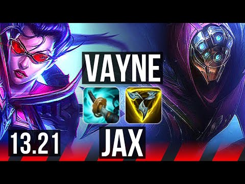 VAYNE vs JAX (TOP) | 2.6M mastery, 700+ games, Rank 9 Vayne, 6/2/6 | EUW Grandmaster | 13.21