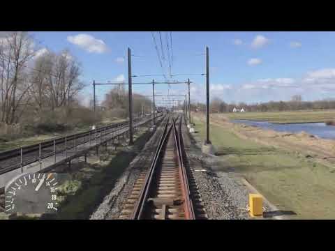 Meerijden met de machinist van Utrecht naar Den Haag. (Met snelheidsmeter)