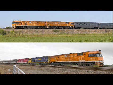 Diesel locomotives NR30-31-44-74 Great Southern Compilation