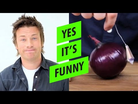 ジェイミー・オリバーとクリスタルを使った玉ねぎの切り方 (How to chop an ONION using CRYSTALS with Jamie Oliver)