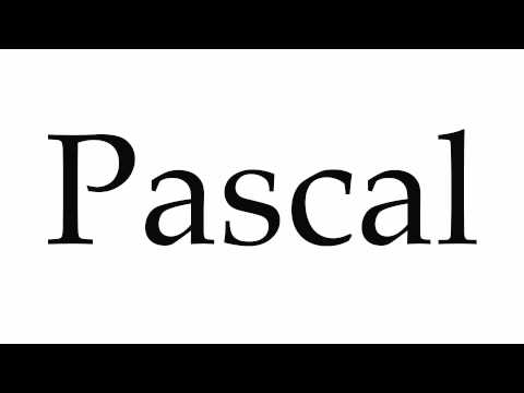 How to Pronounce Pascal