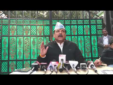 AAP RS Member Sanjay Singh Gives Byte on National Council Meeting