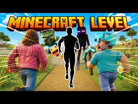 Immersive Interactive Warm Up | MINECRAFT RUN! ⛏️🧱 Fun Workout | Full Body