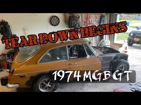 Restoration of 1974 MGB GT Pt. 1 tear down