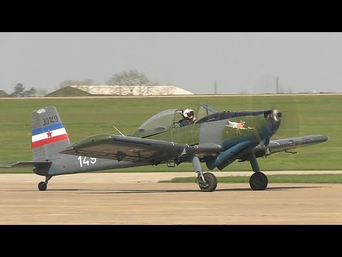 Sywell - Sat 8th Apr 2023 - Soko P-2/J-20 Kraguj , Arriving & Departing The Museum Grand Opening Day