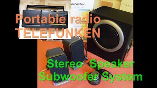 Funktionsprüfung WAFEMASTER MX3+Wavemaster MX3+ 2.1 Lautsprecher-System,Tragbares radio TELEFUNKEN