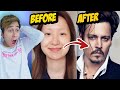 Chinese Johnny Depp Makeup Transformation PROVES Makeup Is a LIE (TIK TOK CHINA)