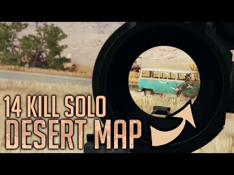 New DESERT Map! 14 Kill Solo on Miramar - PUBG