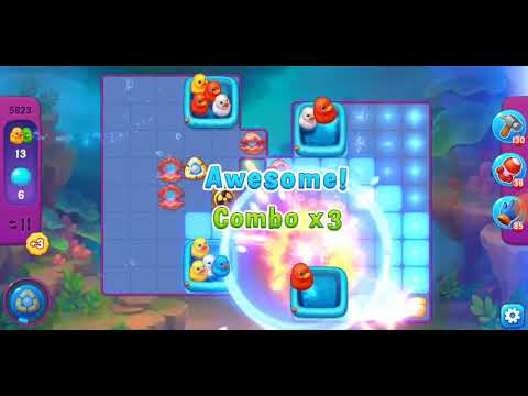 Fishdom. 5823 super hard level no boosters and diamonds