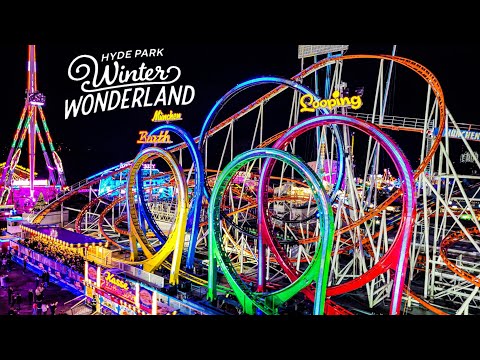 Munich/Olympia Looping - Mounted HD On-Ride POV | 🇬🇧 Hyde Park Winter Wonderland 2022