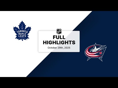 NHL Highlights | Maple Leafs vs. Blue Jackets | October 29, 2025