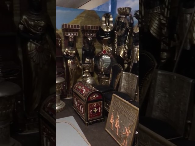 Vídeo relacionado con Miake Candelero Egipcio Antiguo,Mesa candelabro Egipcio - Figura Resina egipcia, Escultura Dios, portavelas para coleccionables egipcios, centros Mesa, Suministros