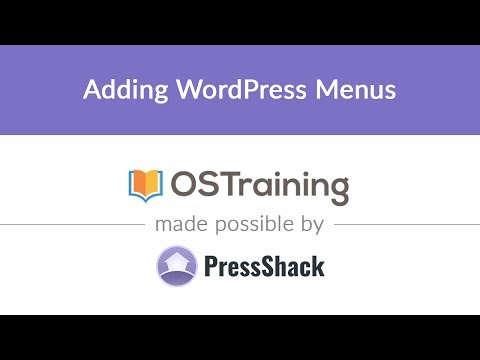 WordPress Development Lesson 18 Adding WordPress Menus