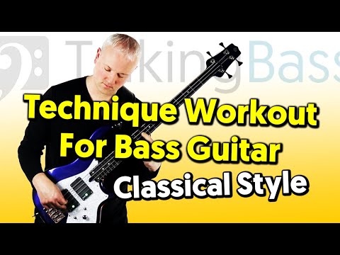 Technique Workout For Bass Guitar (tabs and tutorial)