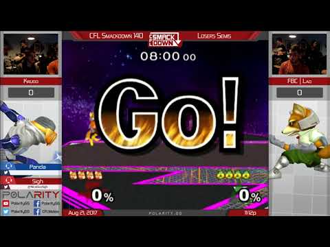 CFL Smackdown 140 Melee - Krudo (Sheik) vs FBC | Lad (Fox) - Losers Semis