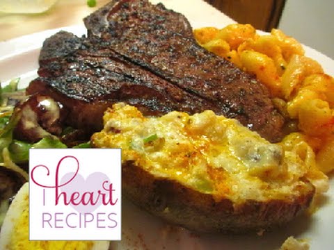 Dinner for two : T-bones Steaks, Loaded Twice Baked...