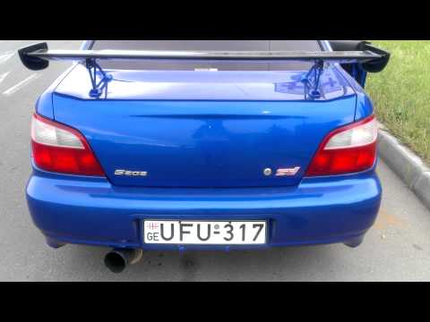 Subaru impreza S202 sti Dog Fight Pro titanium exhaust sound