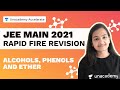 Alcohols Phenols And Ether Rapid Fire Revision Megha Khandelwal JEE 2021 Unacademy Accelerate