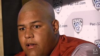 USC's Zach Banner talks at Pac-12 media day USC's Zach Banner talks at Pac-12 media day