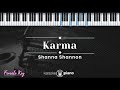 Karma - Shanna Shannon (KARAOKE PIANO - FEMALE KEY)