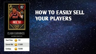 How To Easily  Sell Your Players - NBA LIVE Mobile