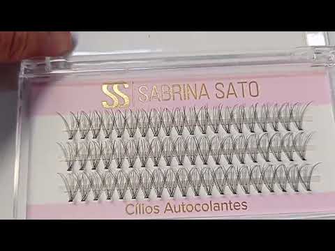 CARTELA DE CÍLIOS TUFINHOS AUTOCOLANTE 12P 14MM 0.08D SABRINA SATO