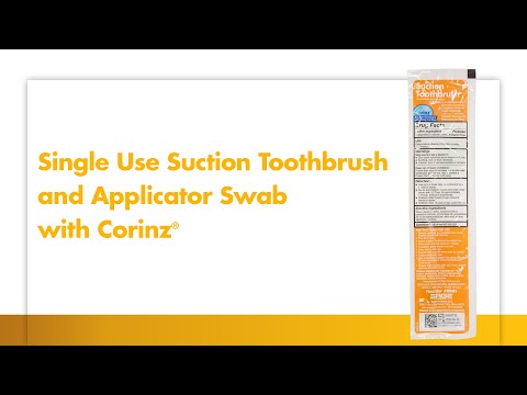 How to provide oral care with Toothette® Suction Toothbrush with Corinz (6561)