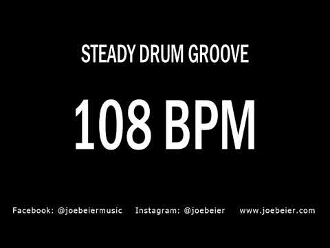 108 BPM - Rock Drum Beat - Backing Track - Practice Tool