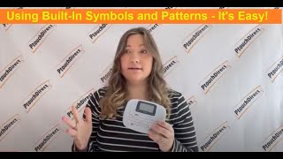 Brother PT-M95 Built-in Symbols and Patterns - easy to use shortcuts too