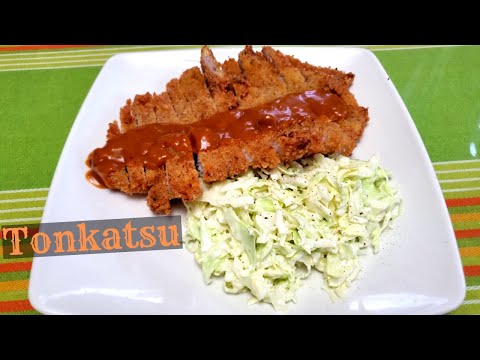 How To Make TONKATSU, Sauce & Simple Salad Recipe