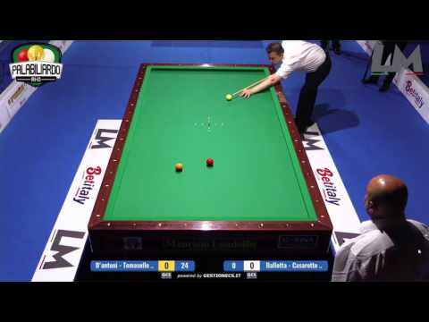 D'antoni - Tomasello VS Ballotta - Casarotto | Campionato Italiano Biliardo 2016/2017(Torino)