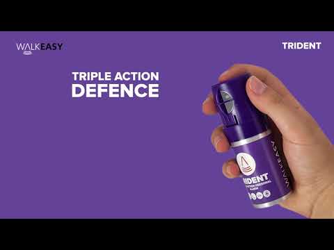 WALK EASY TRIDENT Triple Action Personal Alarm #PersonalAlarm  #SelfDefense #AttackDeterrent