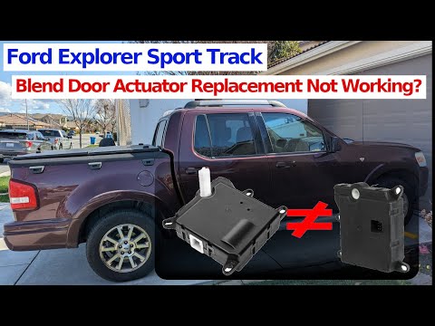Ford Explorer Sport Trac - Replacement Blend Door Actuator Not Working?