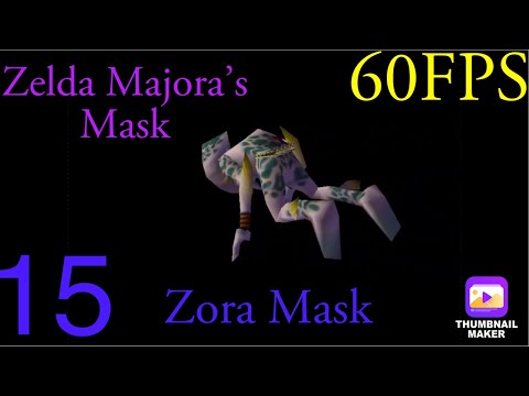 Zelda Majora's Mask Switch Port 60fps - 100% Walkthrough Longplay - Part 15 - Zora Mask