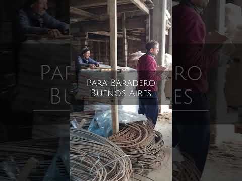 Armando un pedido de tejuelas refractarias para Baradero, Buenos Aires.
