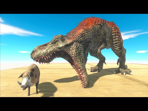 RUN AWAY FROM T-REX ATTACK  - Animal Revolt Battle Simulator