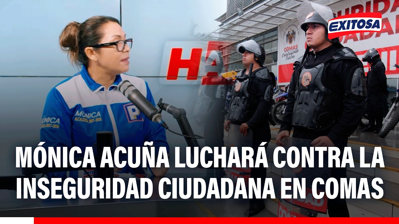 🔴🔵 Mónica Acuña luchará contra la inseguridad ciudadana en Comas