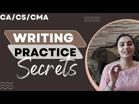 CA/CS/CMA - 4 Questions on Writing Practice - Watch if you want to Clear the Next Attempt