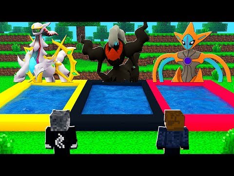 PULE NA PISCINA DE POKEMON LENDARIO RARO E GANHE - MINECRAFT PIXELMON MOD