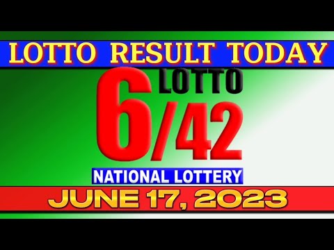 6/42 LOTTO 9PM RESULT TODAY JUNE 17, 2023 #642lotto #lottoresult #lottoresulttoday